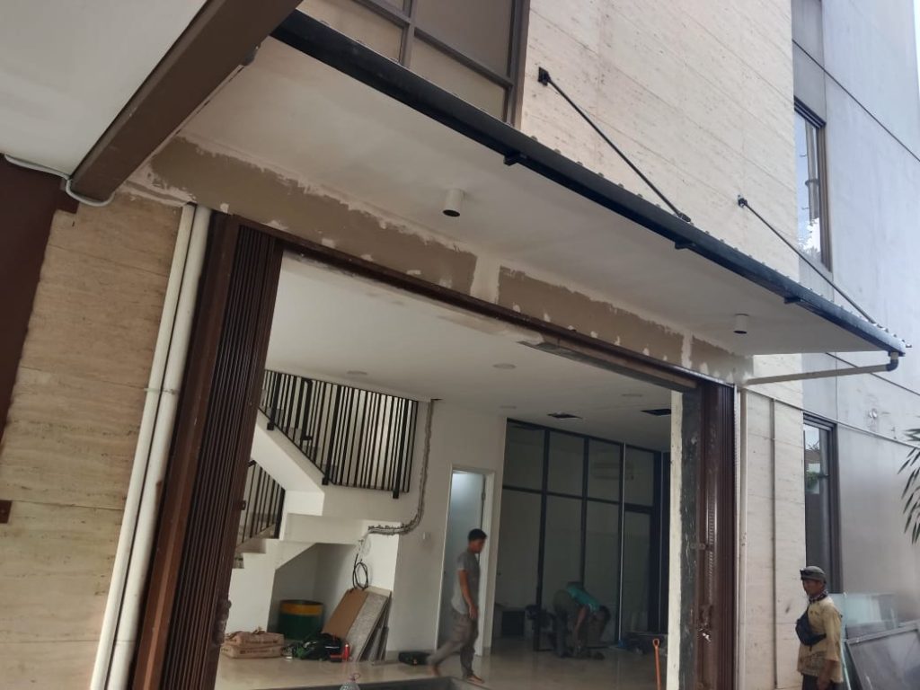 kanopi tanpa tiang bsd tangerang selatan bengkel las sinar rahayu 3