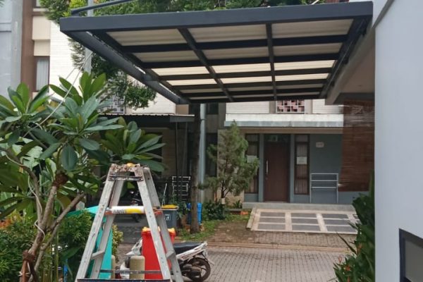 kanopi tanpa tiang gantung bsd tangerang selatan bengkel las sinar rahayu 3
